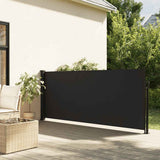 Retractable Side Awning Black 140x500 cm 4004414