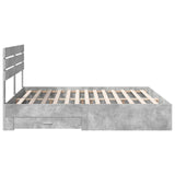 Bed Frame with Drawer with Headboard Manual Engineered Wood 3411611