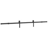 Sliding Door NARVIK 80 x 210 cm Natural and Black 3445212