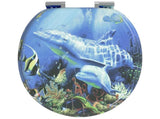 Soft-Close Toilet Seat 2 pcs Blue 44 x 38 cm MDF board 3414536