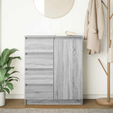 Sideboard with Drawers Grey Sonoma 71x35x84 cm Engineered Wood 861585