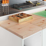 Garage Cabinets 2 pcs White Engineered Wood 3328260