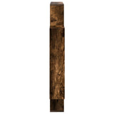 Wall Shelf Smoked Oak 100 x 13 x 100 cm Engineered Wood 8012248
