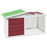 Rabbit Hutch Mocha 100.5x54x55 cm Solid Wood Pine 172291