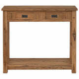 Console Table Natural 90 x 30 x 80 cm Solid Teak Wood 42024245