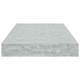 Floating Wall Shelves 4 pcs Concrete Grey 40x23x3.8 cm MDF 326593