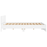 Bed Frame 2 pcs White 193 x 203 cm Engineered Wood 3402865