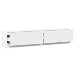 TV Wall Cabinet with LED White 180x31x38 cm 3307947