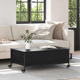 Coffee Table Black Oak 91 x 55 x 32 cm Engineered Wood 883003