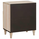 Bedside Cabinet Beige 50 x 33 x 60 cm Solid Acacia wood 4018124