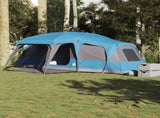 Family Tent with Porch Dome 9-Person Blue Waterproof 4009585