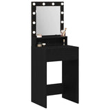 Dressing Table Black Oak 50 x 41 x 135 cm Engineered Wood 865119