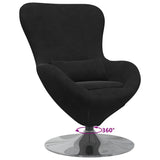 Egg Chair Black 63 x 73 x 90 cm Velvet 42002730