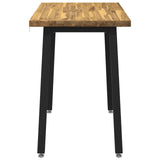 90 x 55 x 75 cm Solid Acacia Wood White and Black Rectangular 937577
