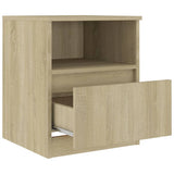 806164 Bed Cabinets 2 pcs Sonoma Oak 40x40x50 cm Engineered Wood