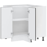 Kitchen Corner Base Cabinet Kalmar Black Engineered Wood 853508