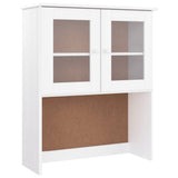 Highboard ALTA White 77x35x165 cm Solid Wood Pine 3187774