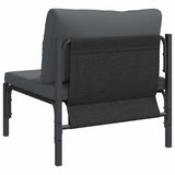 Outdoor Furniture with Cushion Anthracite 80 x 80 x 71 cm Steel 42009985