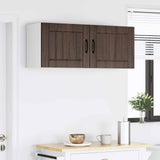 Wall Cabinet LUCCA 2 pcs Brown Oak 50 x 31 x 40 cm 884909