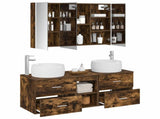 Bathroom Furniture Set 4 pcs Smoked Oak 3407027