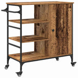 Kitchen Trolley Old Wood 87.5 x 39 x 84.5 cm Engineered Wood 871663