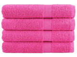 Premium Hand Towels SOLUND 4 pcs Pink 50x100 cm 600 gsm 137522