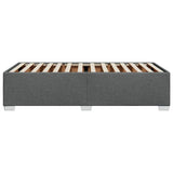 ZNTS Bed Frame without Mattress Dark Grey Single Fabric 3284506
