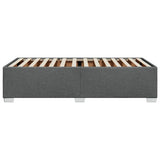 Bed Frame without Mattress Dark Grey Single Fabric 3284506