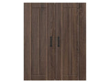 Wall Cabinet LUCCA Brown Oak 60 x 31 x 100 cm Engineered Wood 885142