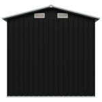 ZNTS Garden Storage Shed Anthracite Steel 204x132x186 cm 47028
