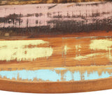 Table Top Multicolour Solid reclaimed wood 40 cm diameter 286036