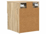 Bed Cabinet 2 pcs Sonoma Oak 29 x 31.5 x 49 cm Engineered Wood 8001102