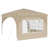 Pop-up Party Tent 290 x 290 x 245 cm Cream 42019856