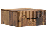 Wall-Mounted Bedside Cabinet 2 pcs Old Wood 34.5 x 33 x 20 cm 898952
