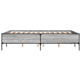Bed Frame without Mattress Grey Sonoma 140x190 cm 3279810