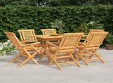7 Piece Garden Dining Set Solid Wood Teak 3155002