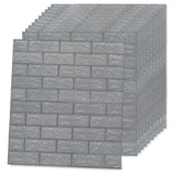 3D Wallpaper Bricks Self-adhesive 40 pcs Anthracite 150723