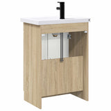 Bathroom Furniture Set Sonoma Oak 56 x 37.5 x 81 cm 3404186