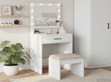 Dressing Table White 50 x 41 x 135 cm Engineered Wood 865091