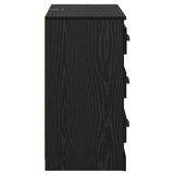 Sideboards 2 pcs Black Oak 70 x 35.5 x 67.5 cm Engineered Wood 3402667