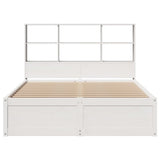Bed Frame without Mattress White 140x200 cm Solid Wood Pine 3323456