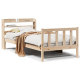 Bed Frame without Mattress 90x200 cm Solid Wood Pine 3306574