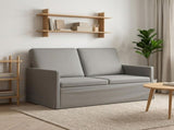 2 Seater Sofa Light Grey 130 x 81 x 82 cm Velvet 42041054