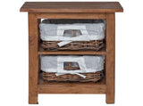 Side Table Brown 38 x 28 x 50 cm Solid Mahogany wood 42012406