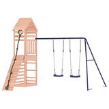 Outdoor Playset Natural wood and blue Solid Douglas Fir wood Large 3156926