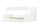 Bunk Bed with Two Pull-out Drawers and Side Hidden Storage Package 2 N652P424939K