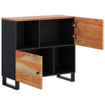 Sideboard with 2 Doors 80x33x75 cm Solid Wood Acacia 352922