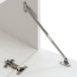 4 pcs Black High Gloss Wall Display Cabinet TV Unit with LED Lighting 242573