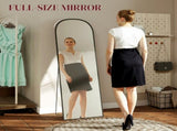 165cm Aluminium Frame Standing Mirror - Black T3398P378119