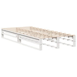 Bed Frame without Mattress White 90x190 cm Single Solid Wood Pine 850822